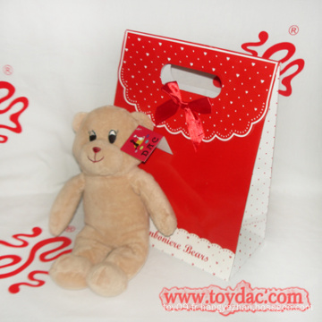 Jouet d'ours en peluche avec boîte cadeau